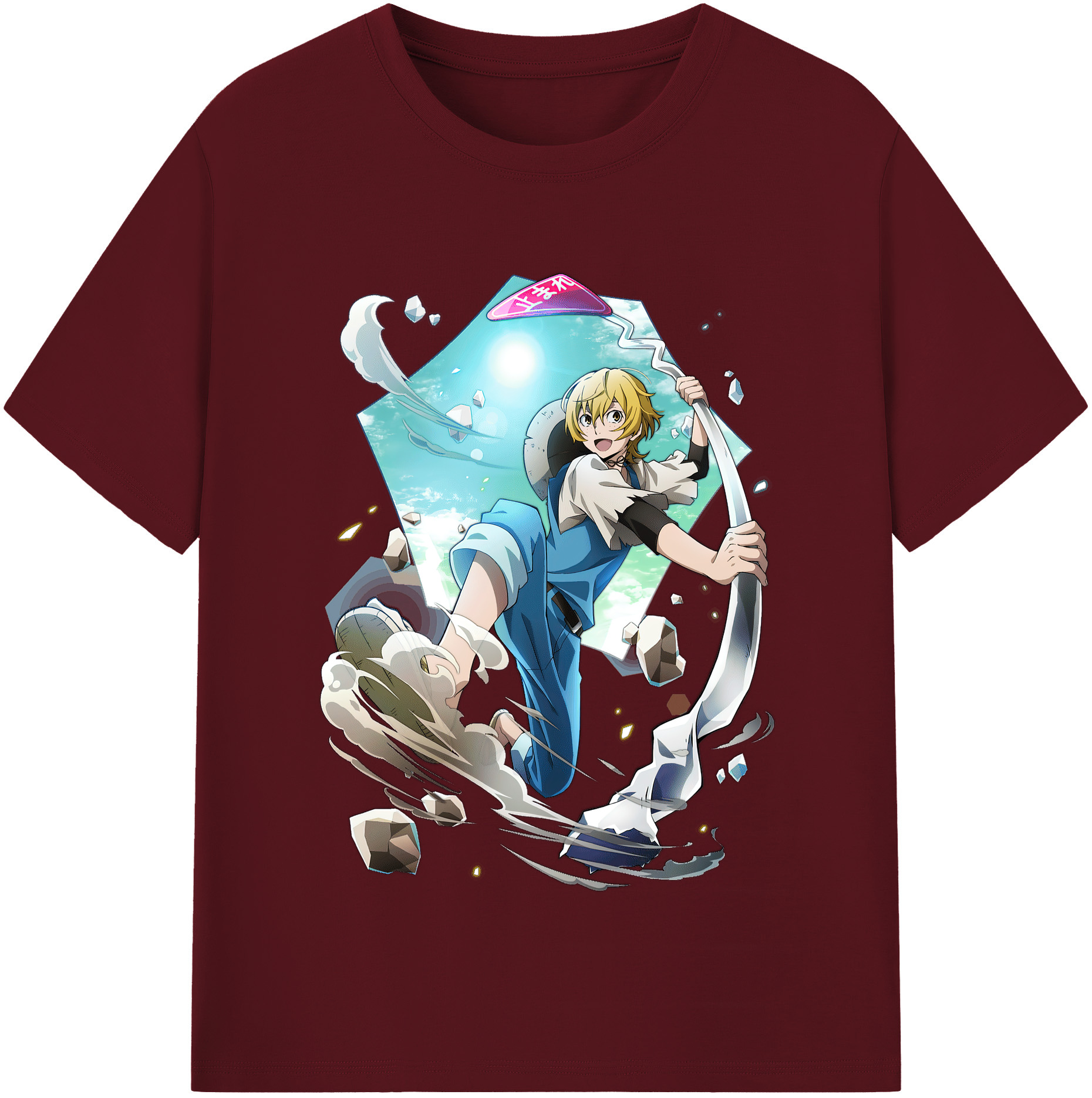 （画像用） 文豪ストレイドッグス Bungo Stray Dogs 綿100％半袖Tシャツ（フロントプリント）